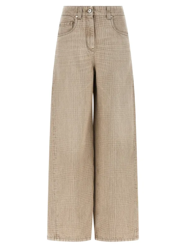 'The Wide Barrel' jeans made by Brunello Cucinelli