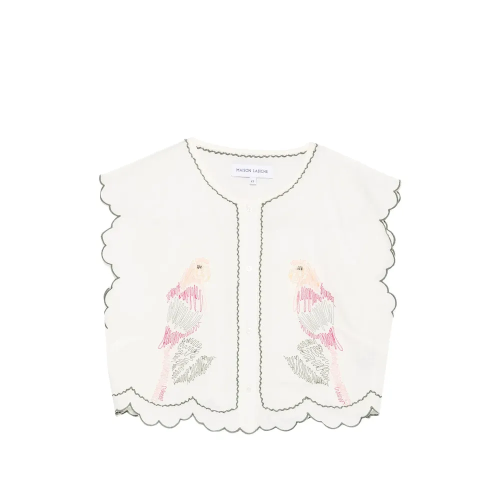Top in Cotton — Neutrals sold by Lord & Taylor