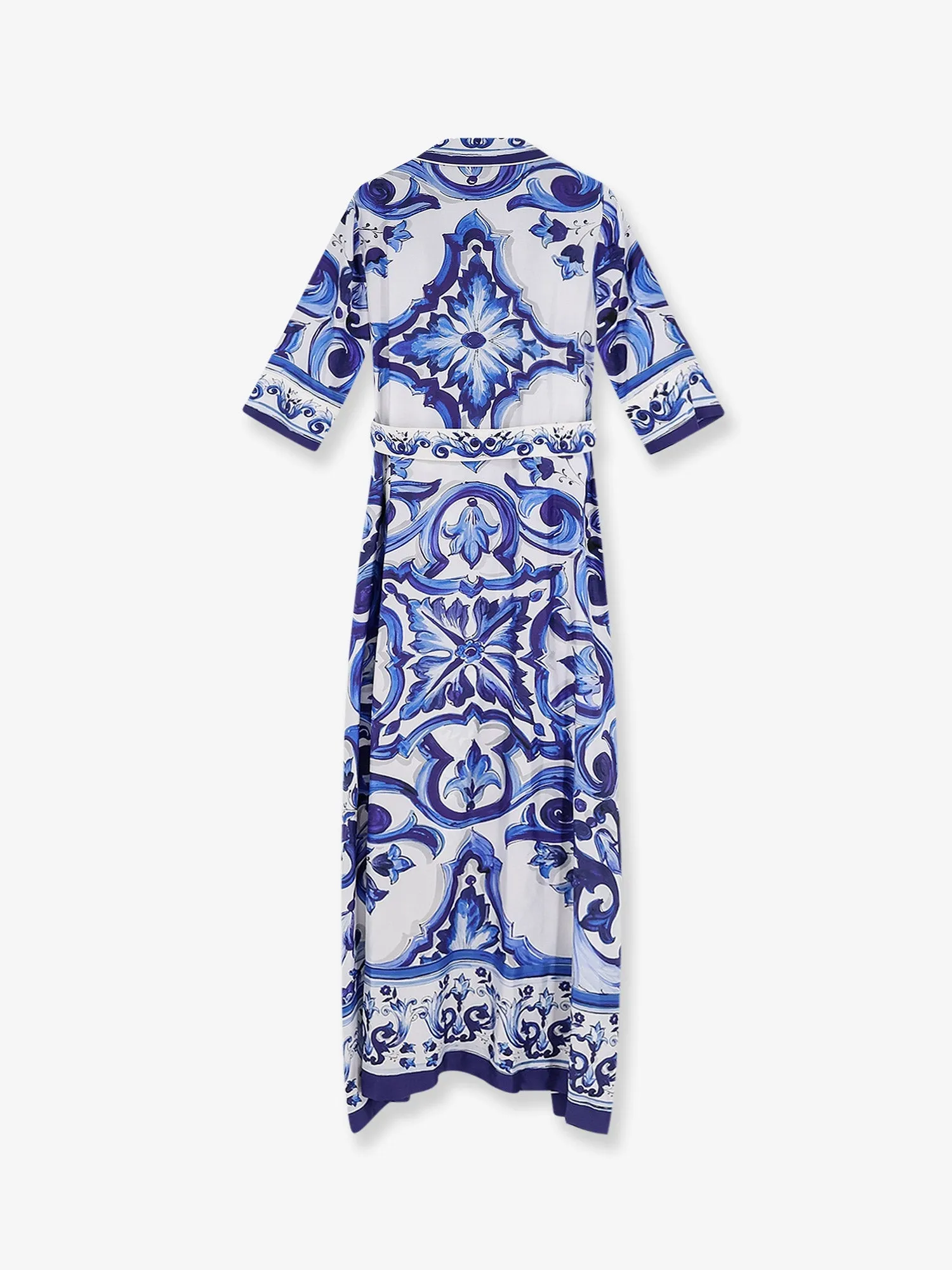 Long Silk Dress with Maiolica Print sold by Lord & Taylor product image thumbnail 2