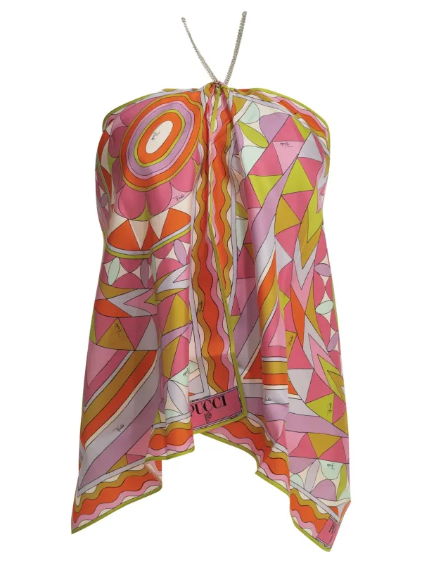 "Manuba" American neckline top made by Emilio Pucci