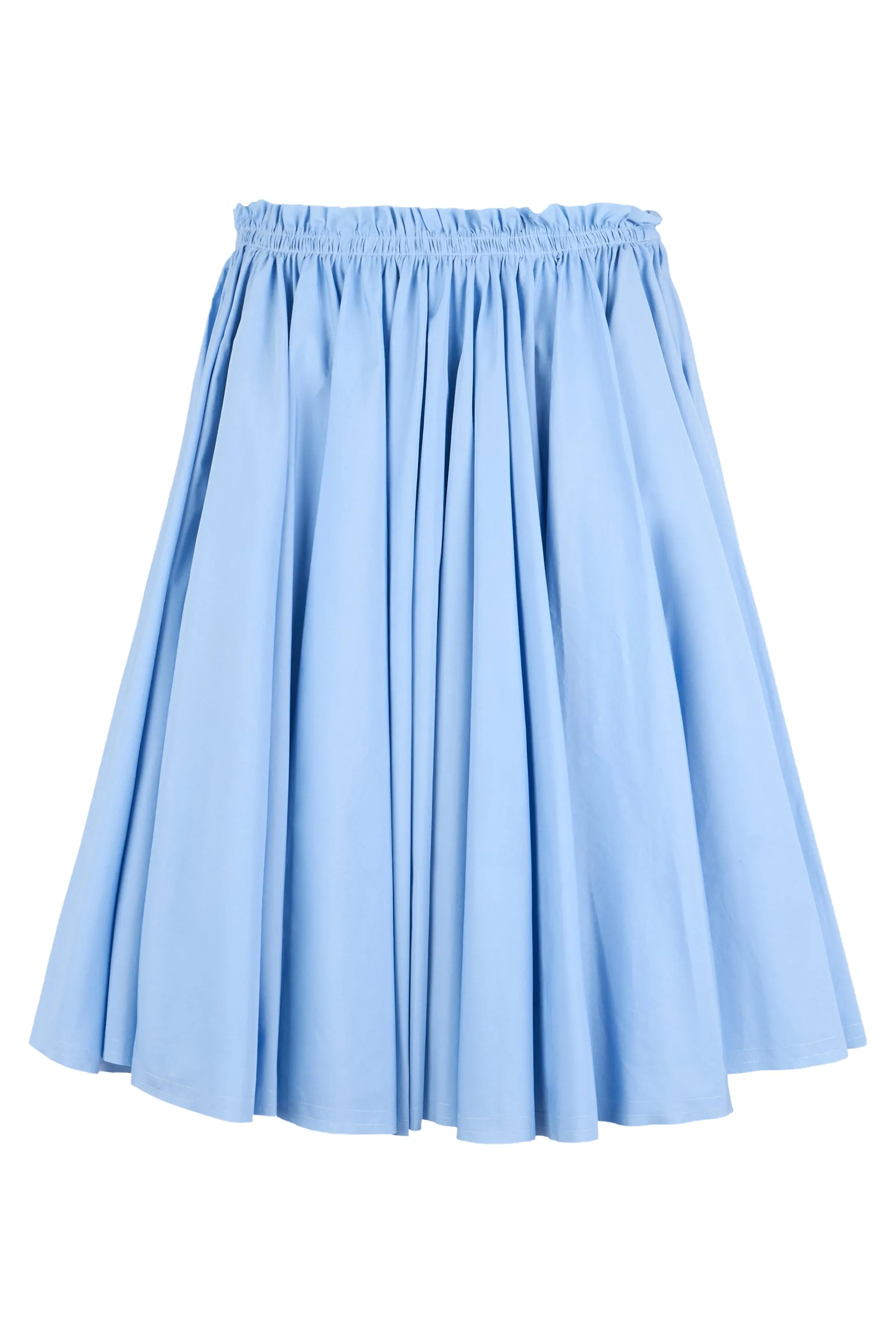 Pleated Cotton Skirt Light Blue sold by Lord & Taylor
