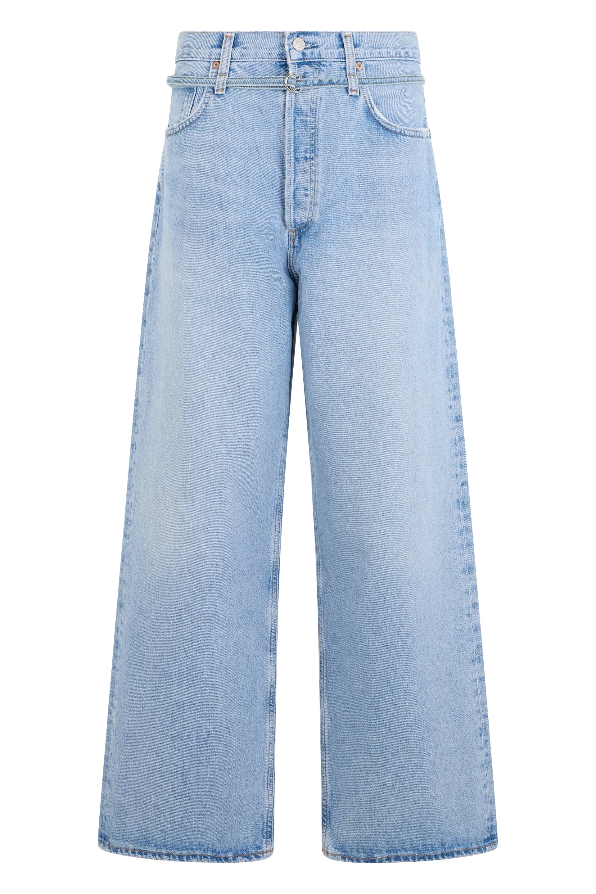 Wide-Leg Jeans Light Blue sold by Lord & Taylor