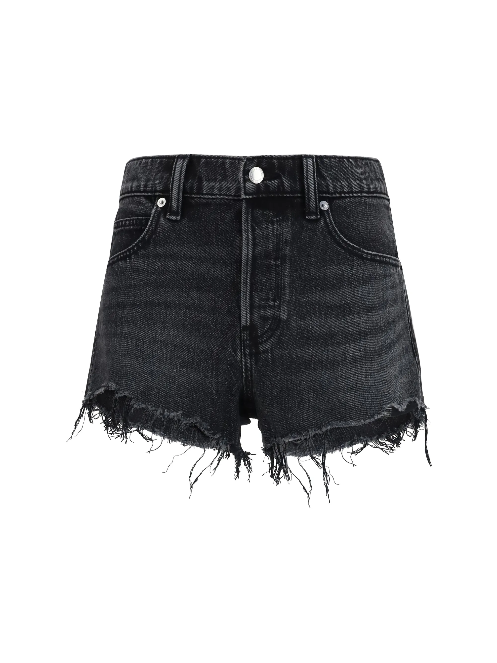 Denim Shorts Crystal Logo Grey Aged sold by Lord & Taylor