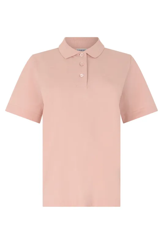 Polo Shirt Cotton Pink made by Burberry