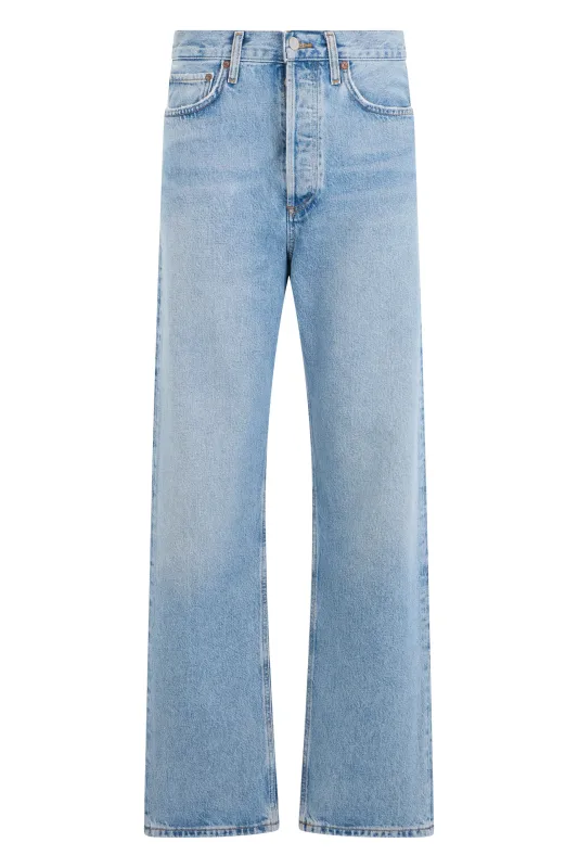 Jeans Straight-Leg Light Blue Cotton made by Agolde