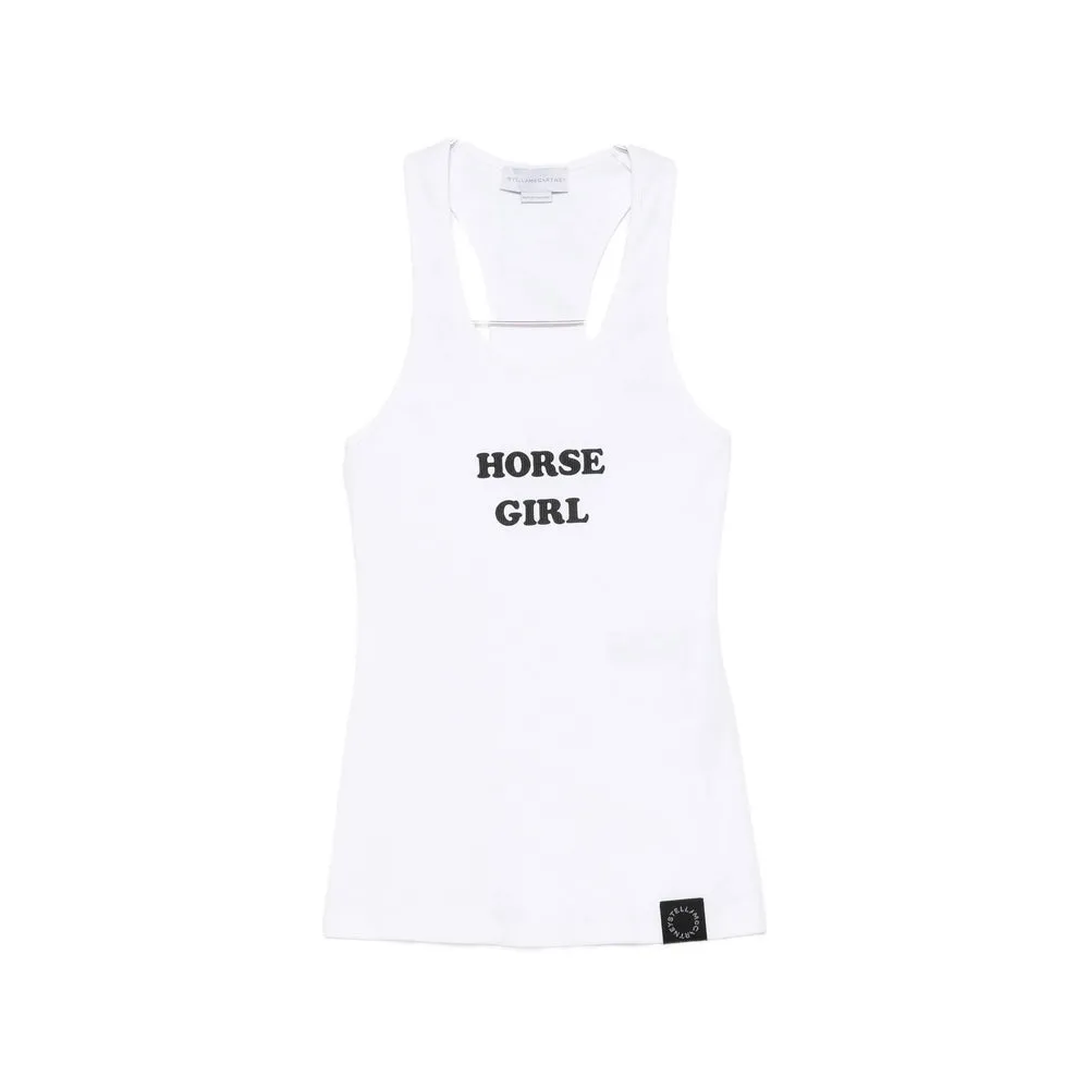 Top Ribbed Scoop-Neck Sleeveless White sold by Lord & Taylor