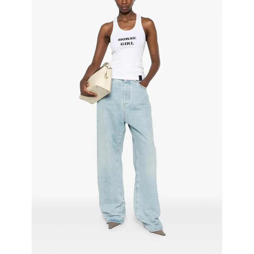 Top Ribbed Scoop-Neck Sleeveless White sold by Lord & Taylor product image thumbnail 5