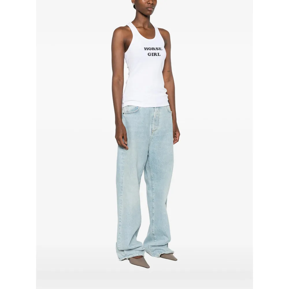 Top Ribbed Scoop-Neck Sleeveless White sold by Lord & Taylor product image thumbnail 2