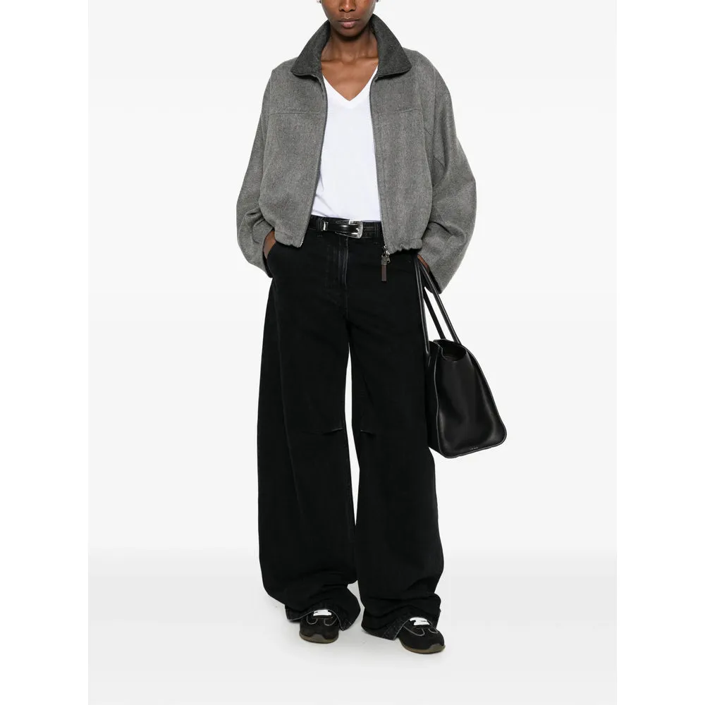 Sweater High-Neck Two-Way Zip Grey sold by Lord & Taylor product image thumbnail 4