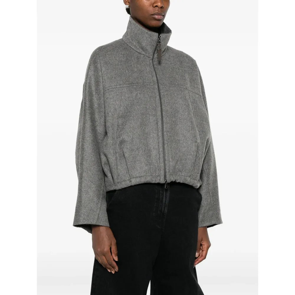 Sweater High-Neck Two-Way Zip Grey sold by Lord & Taylor product image thumbnail 2
