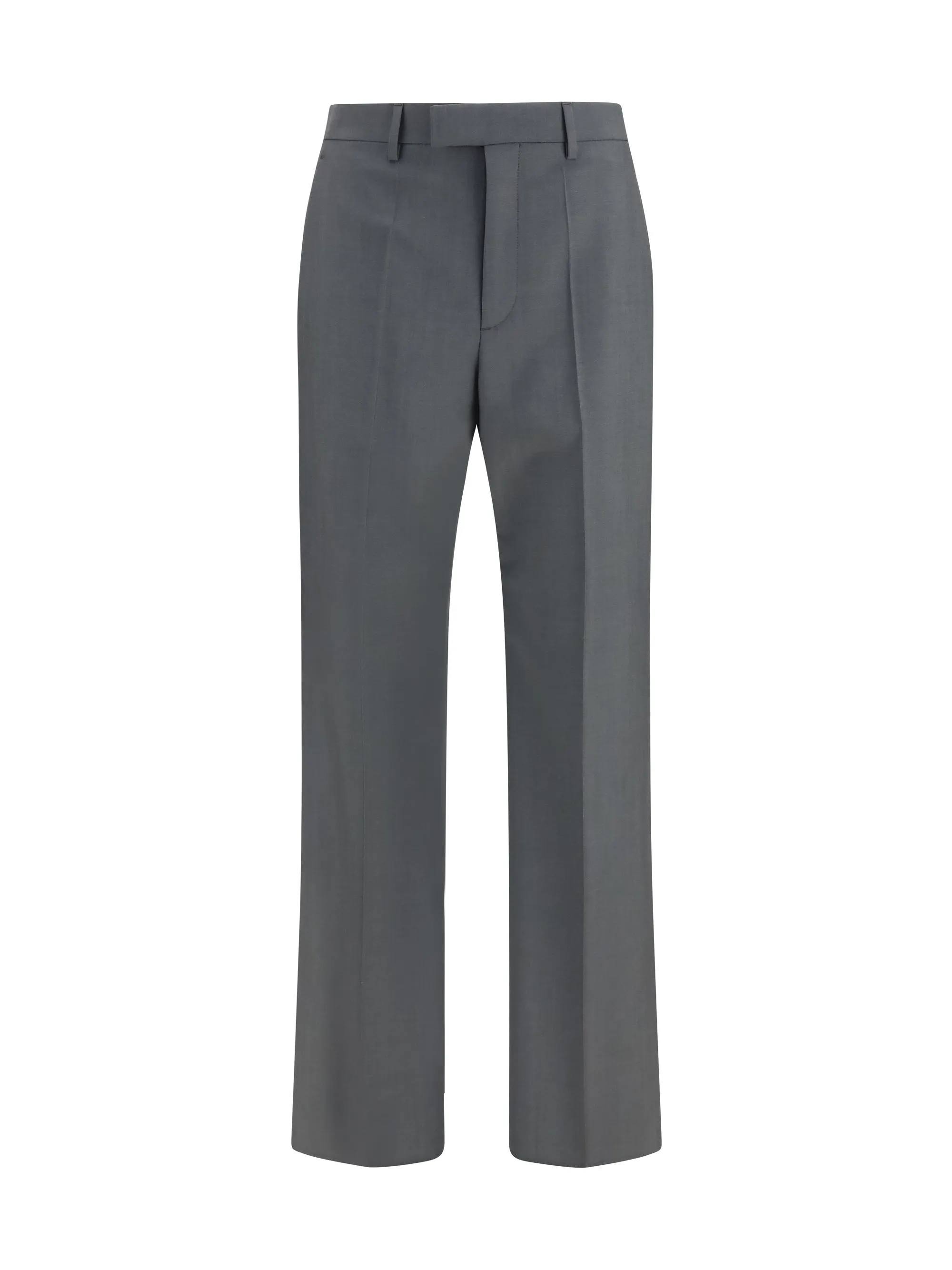 Tailored Wool-Mohair Pants Grey sold by Lord & Taylor