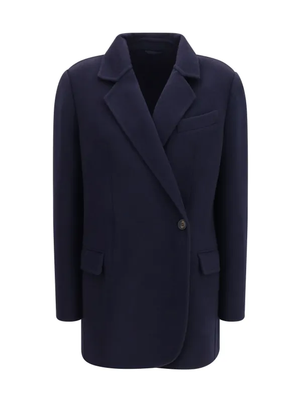 Jacket Single-Breasted Wool and Cashmere made by Brunello Cucinelli