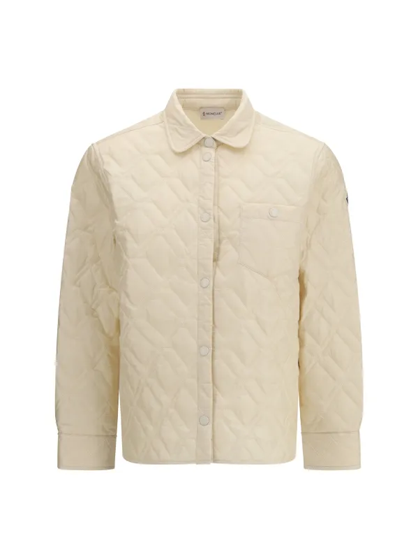 Jacket Padded Quilted White made by Moncler