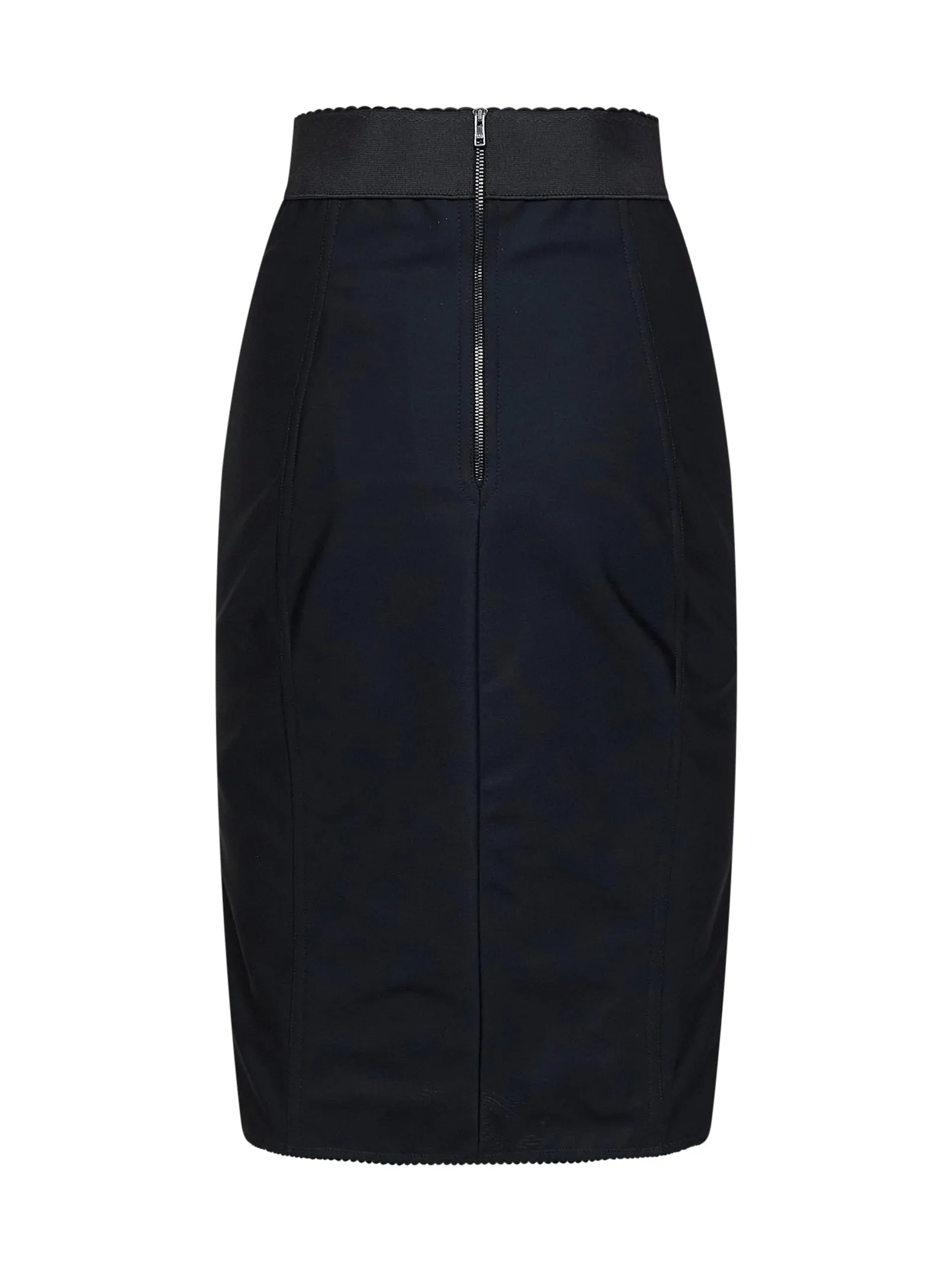 Pencil Midi Skirt in Black Satin and Lace sold by Lord & Taylor product image thumbnail 2