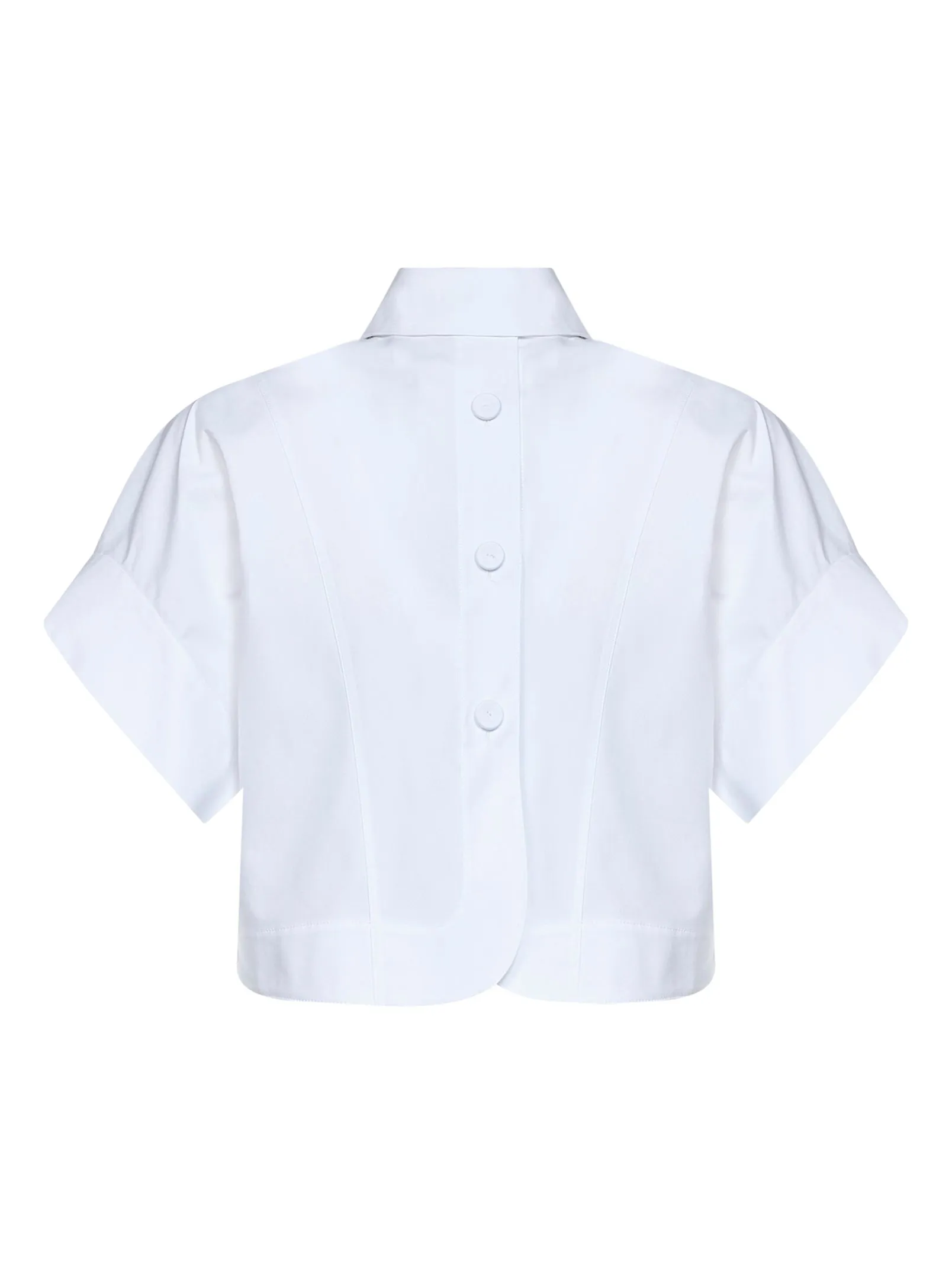 Shirt Cropped Cotton Poplin White sold by Lord & Taylor product image thumbnail 2