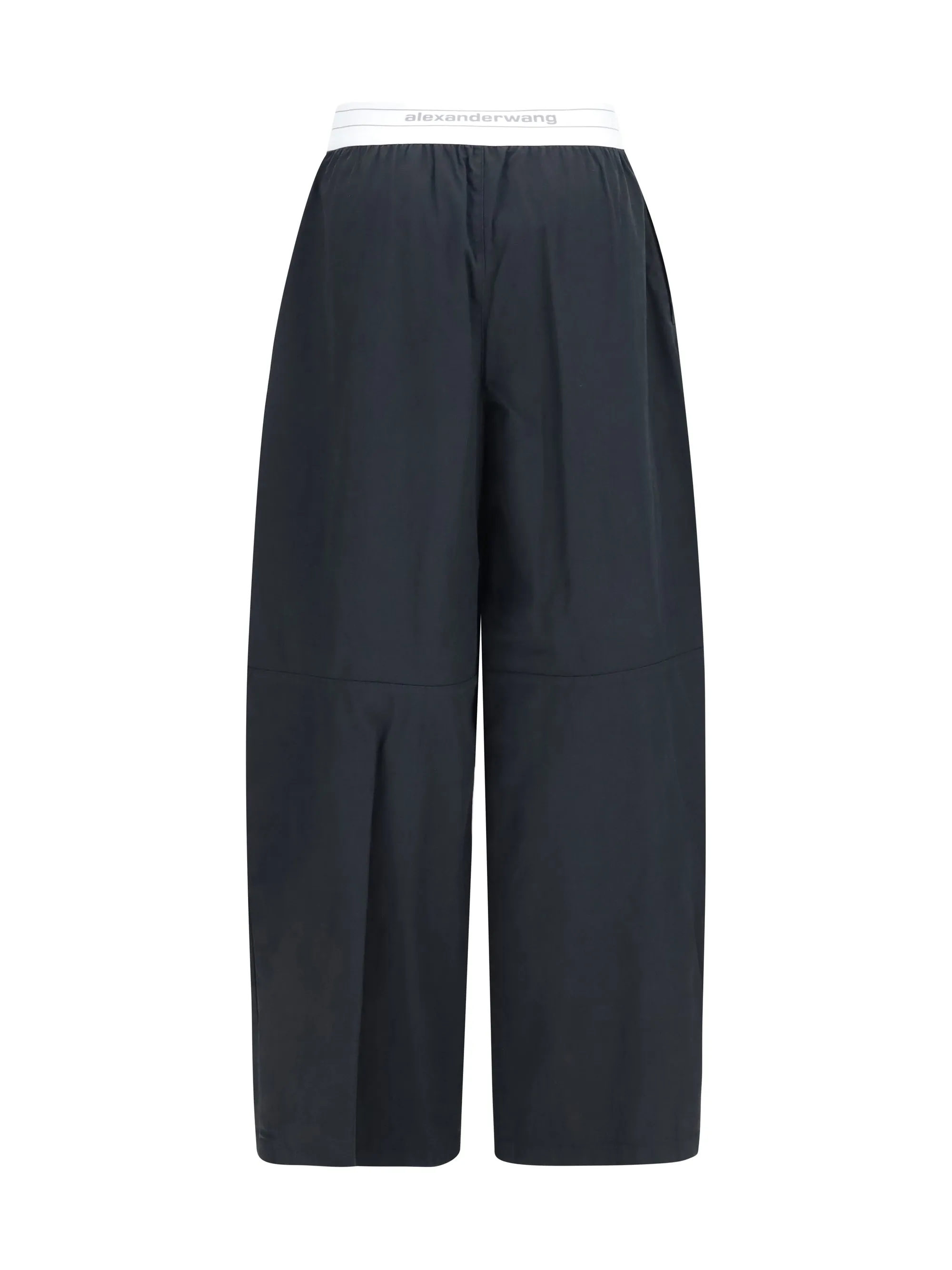Pants Cotton-Blend Wide-Leg Black sold by Lord & Taylor product image thumbnail 3