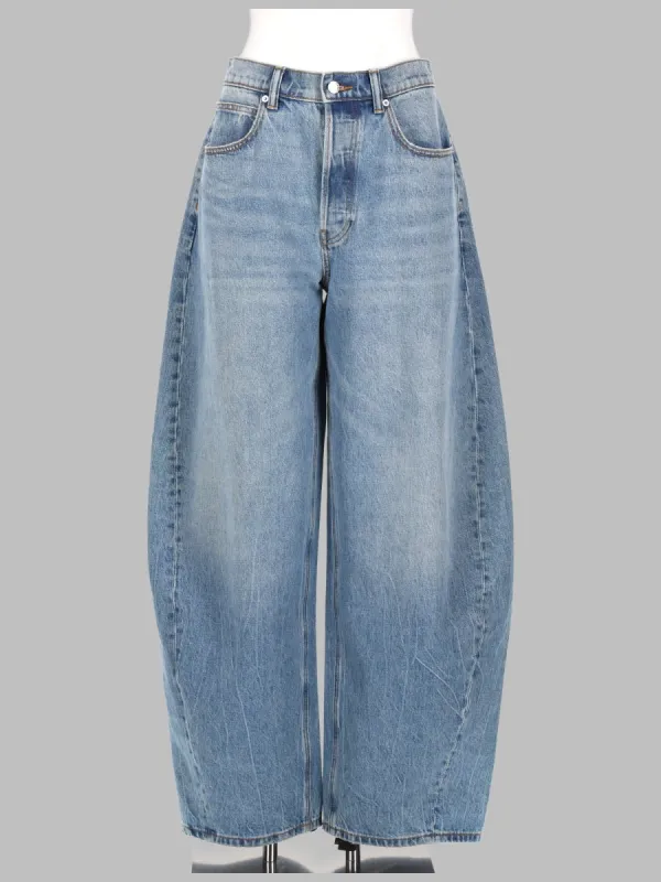 Jeans Blow Up with Strass Logo Blue made by Alexander Wang