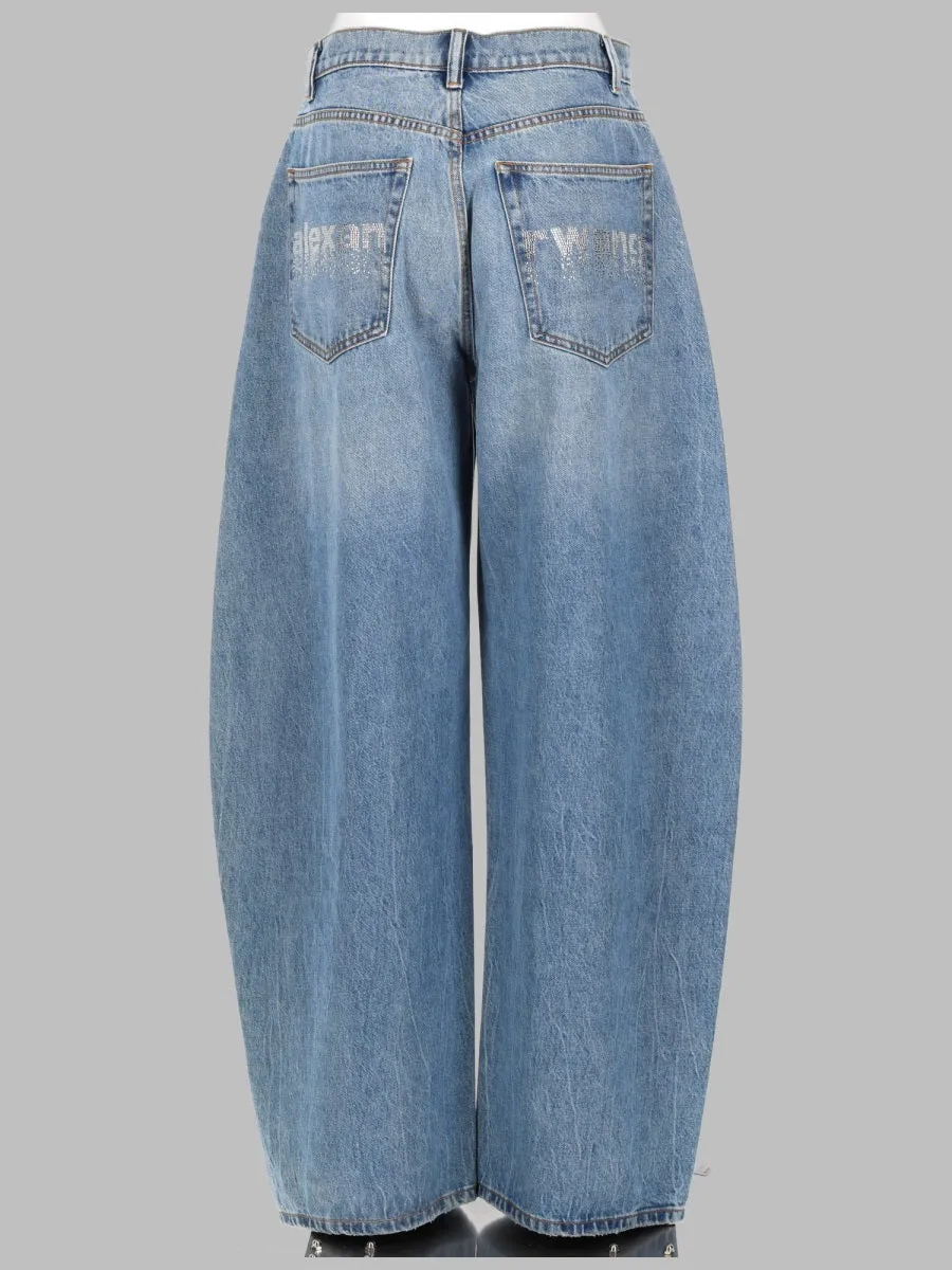 Jeans Blow Up with Strass Logo Blue sold by Lord & Taylor product image thumbnail 2