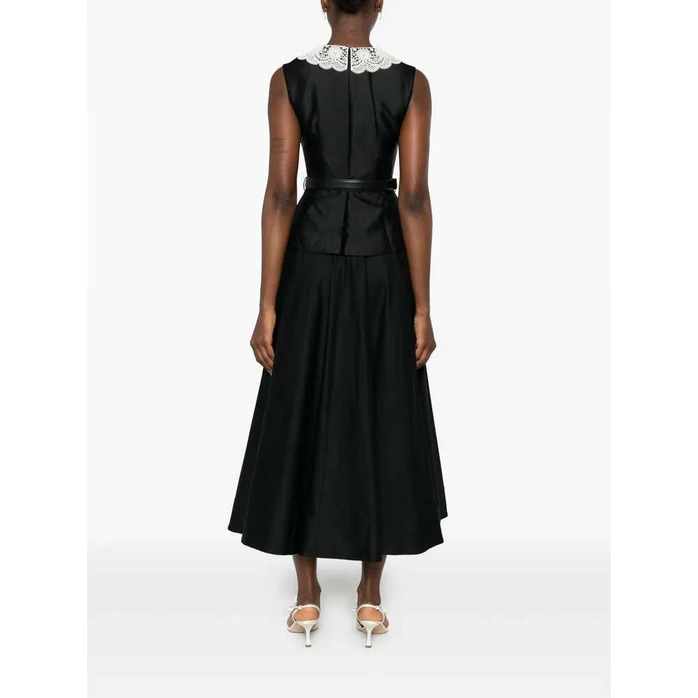 Dress with Lace-Embroidered Collar Black sold by Lord & Taylor product image thumbnail 5