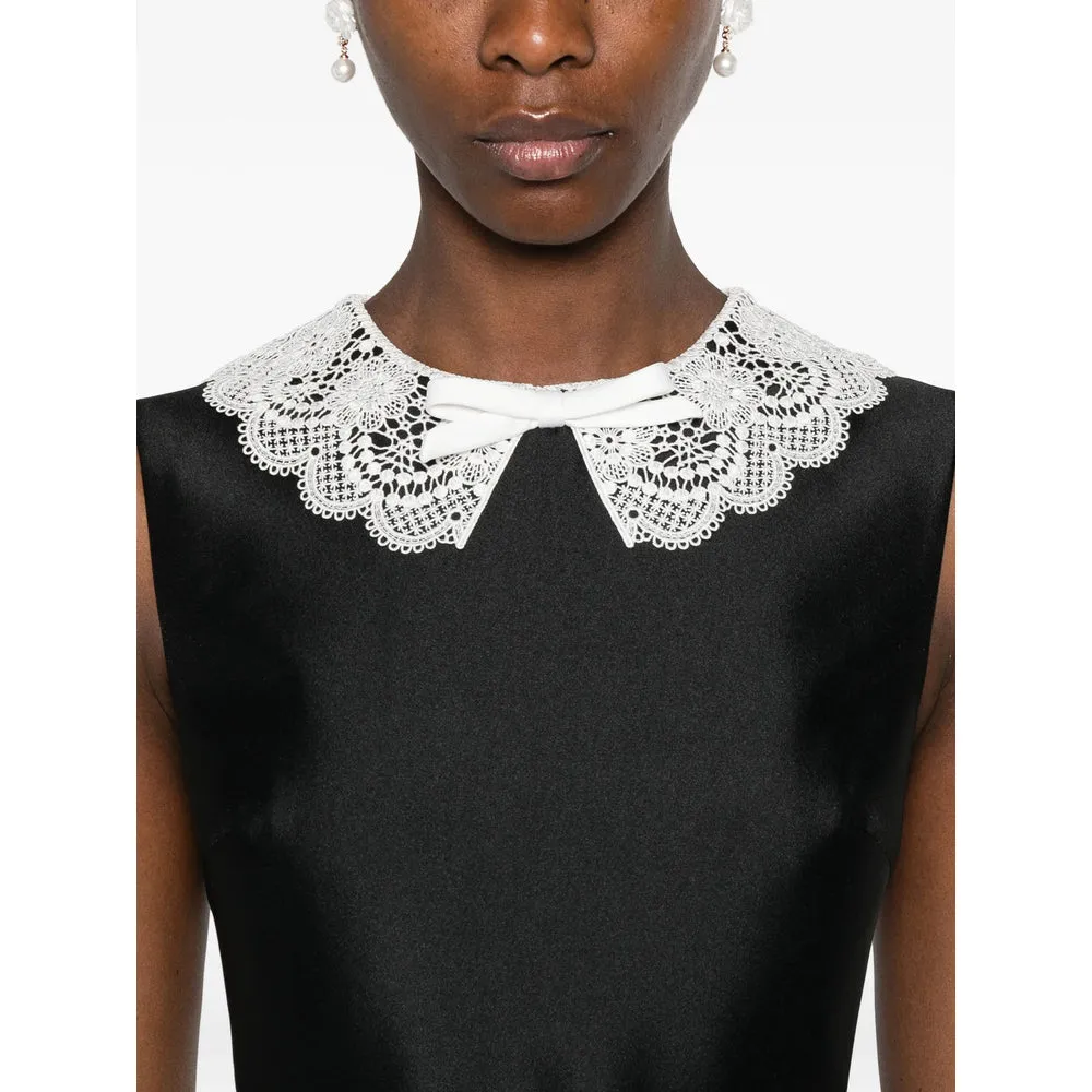 Dress with Lace-Embroidered Collar Black sold by Lord & Taylor product image thumbnail 2