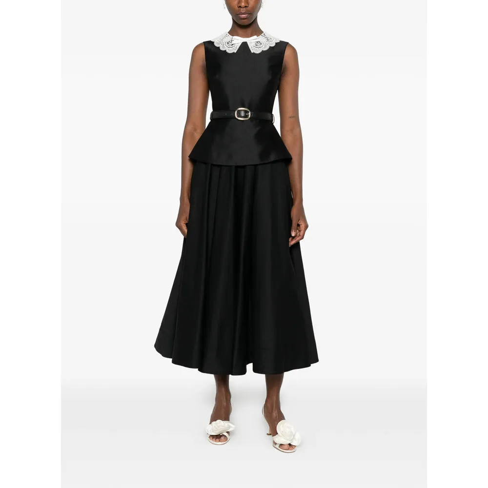 Dress with Lace-Embroidered Collar Black sold by Lord & Taylor product image thumbnail 3