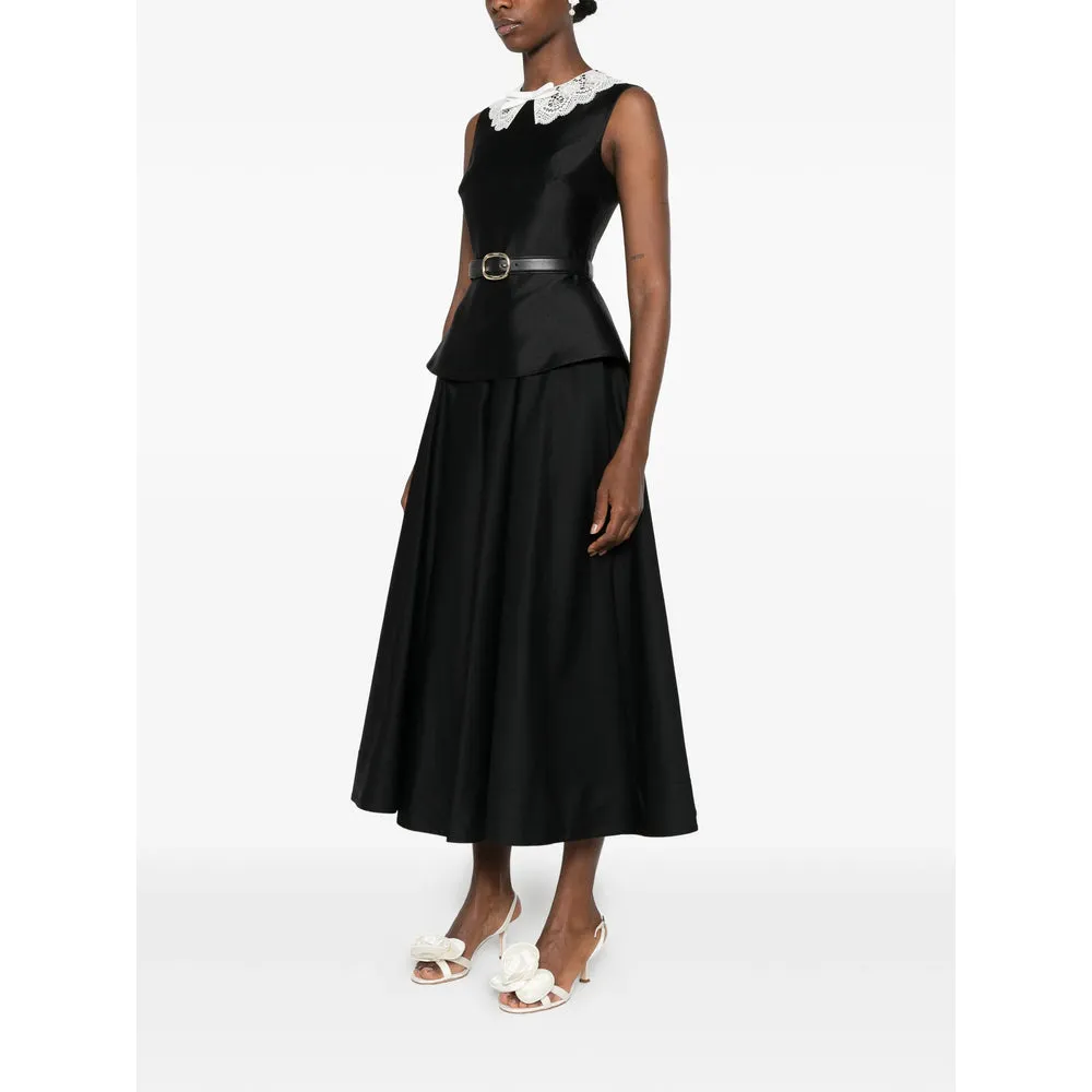 Dress with Lace-Embroidered Collar Black sold by Lord & Taylor product image thumbnail 4
