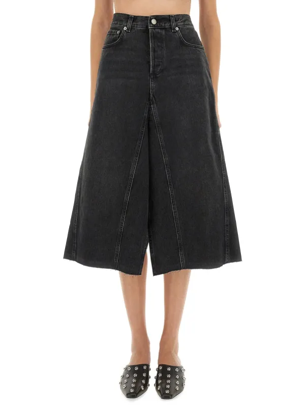 Black Midi Skirt made by Haikure