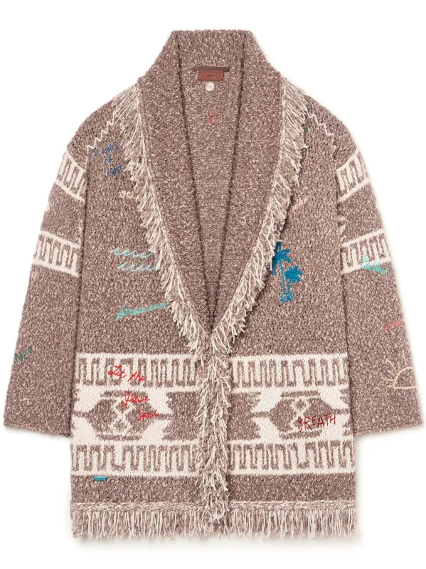 WRITTEN BY THE OCEAN CARDIGAN made by ALANUI