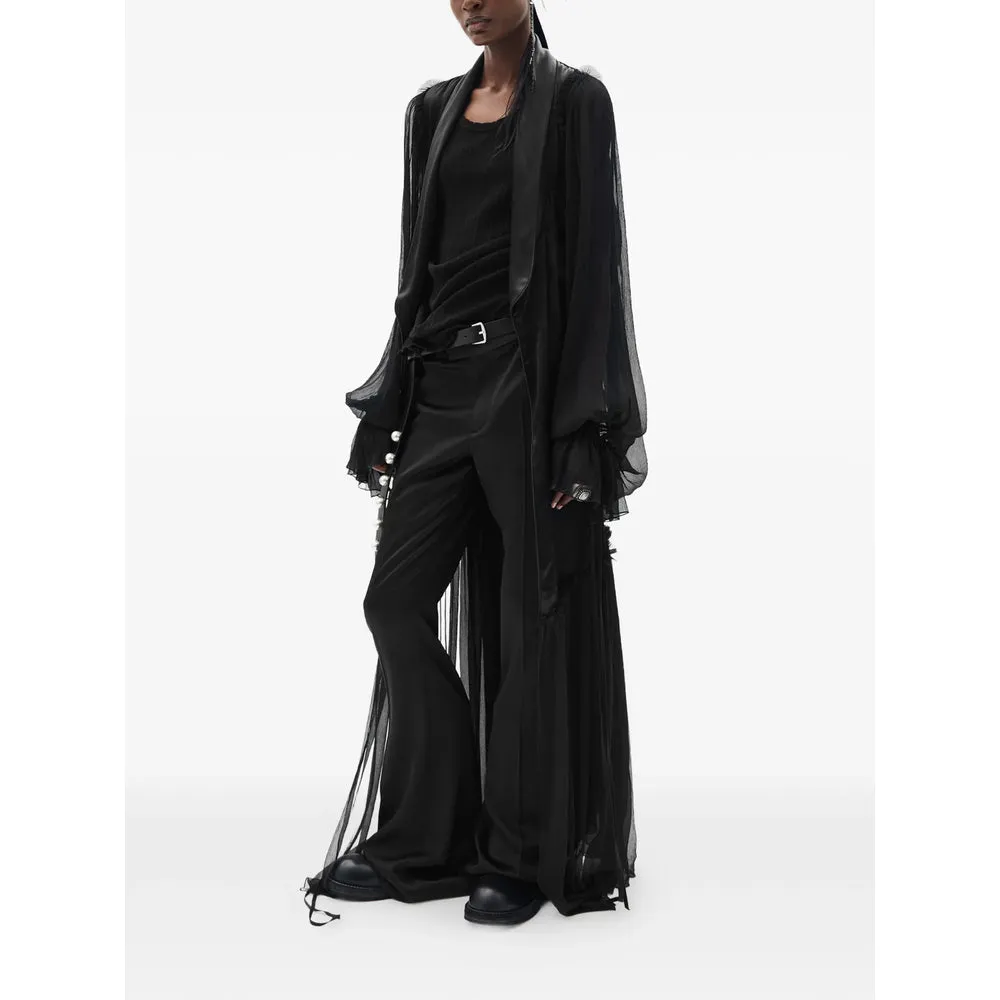 Flared Trousers Black Satin sold by Lord & Taylor product image thumbnail 4