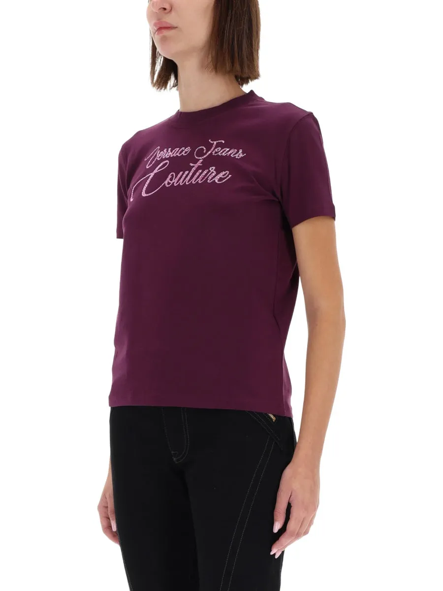 T-Shirt with Logo and Rhinestones sold by Lord & Taylor product image thumbnail 3