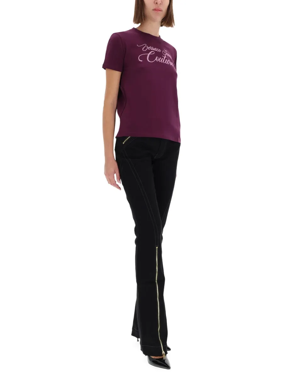 T-Shirt with Logo and Rhinestones sold by Lord & Taylor product image thumbnail 4