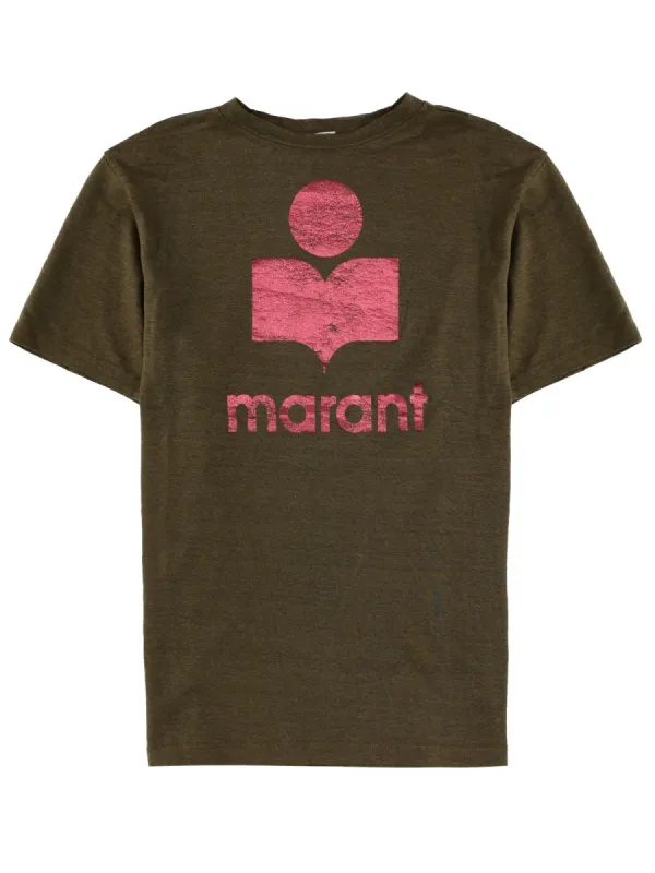 Brown Linen Relaxed Fit T-Shirt made by Lord & Taylor