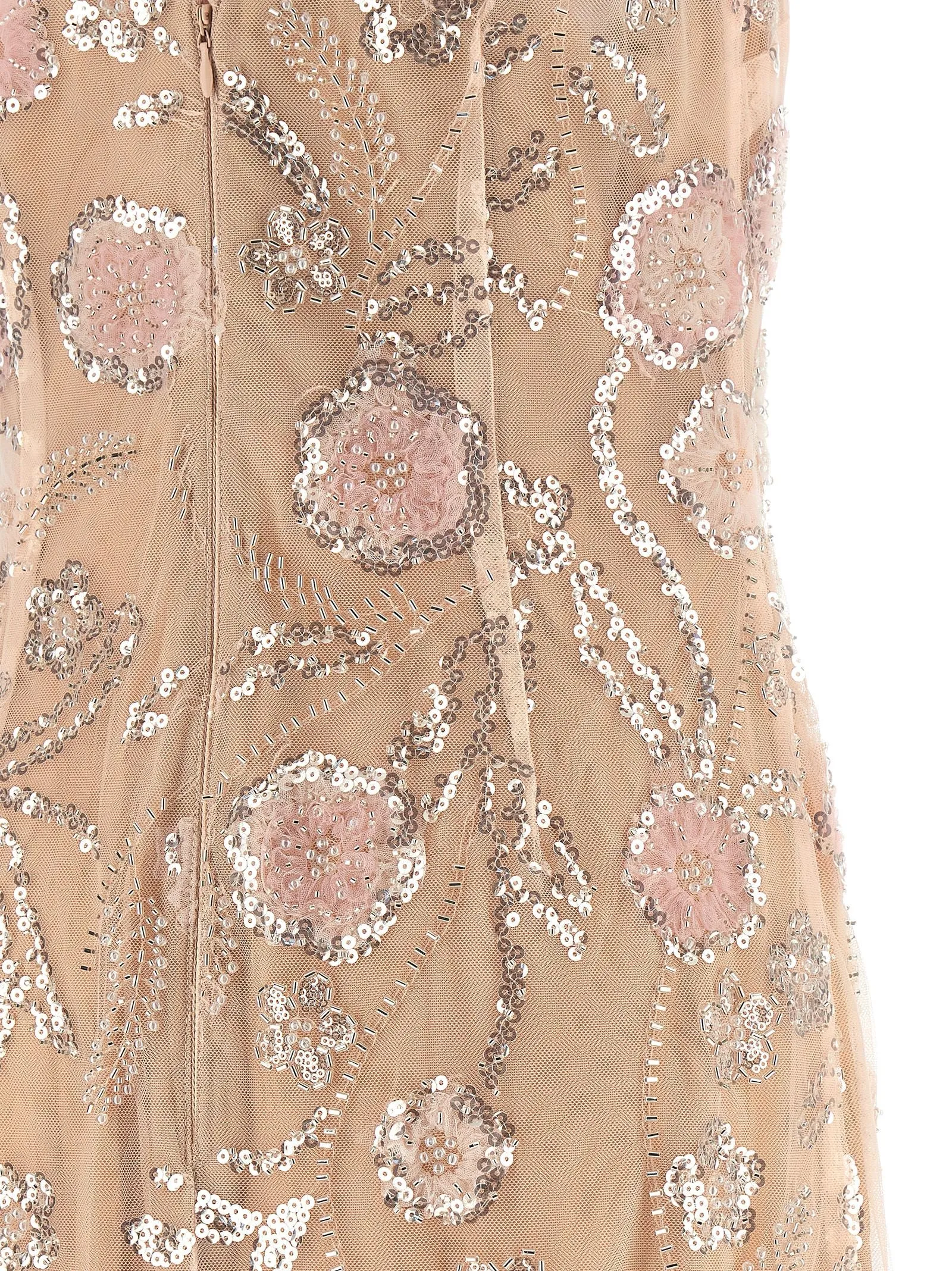 'Pink Flower Sequin Embellished Midi' dress sold by Lord & Taylor product image thumbnail 4