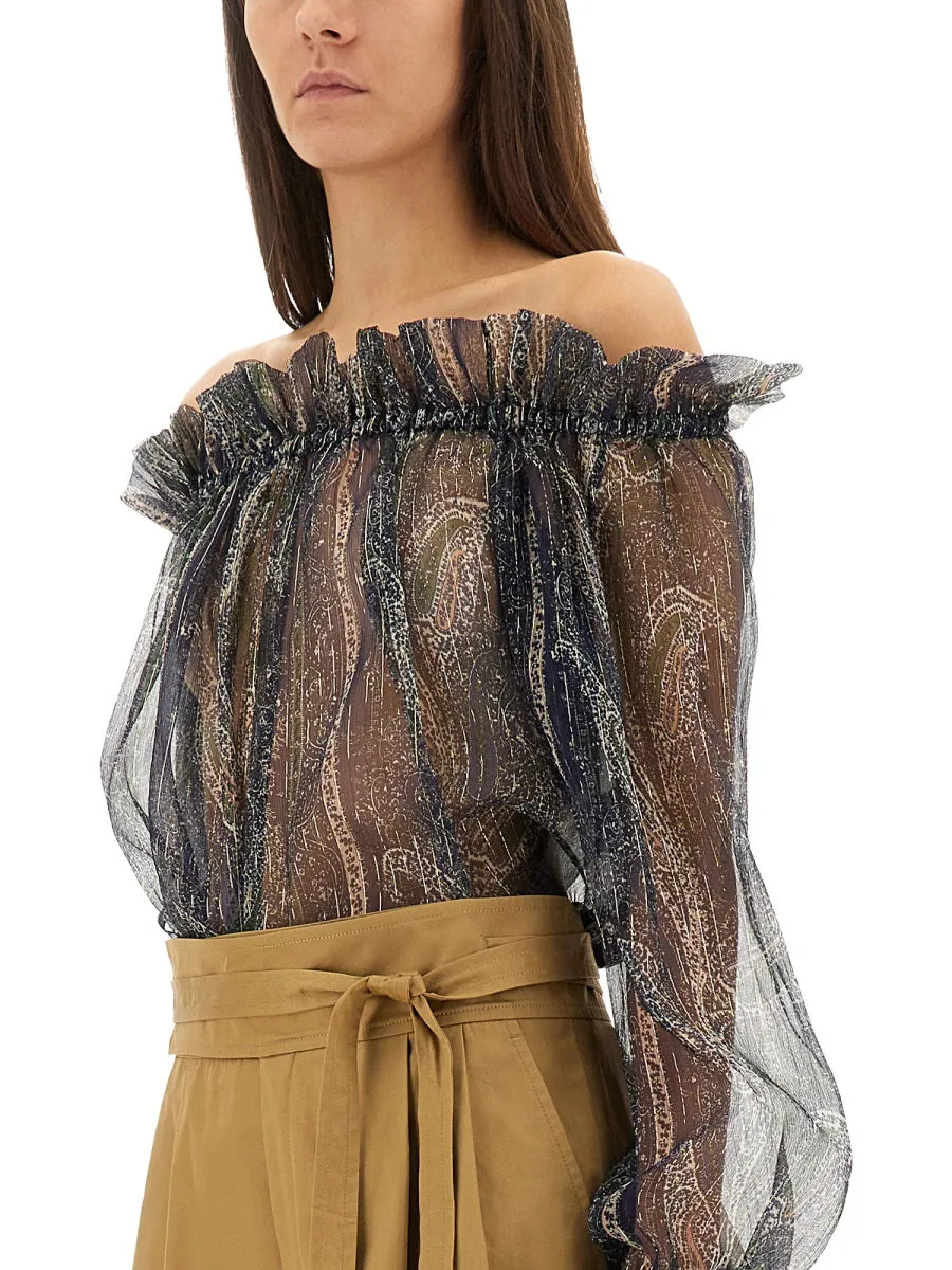 LUREX SILK CREPONNE TOP sold by Lord & Taylor product image thumbnail 4