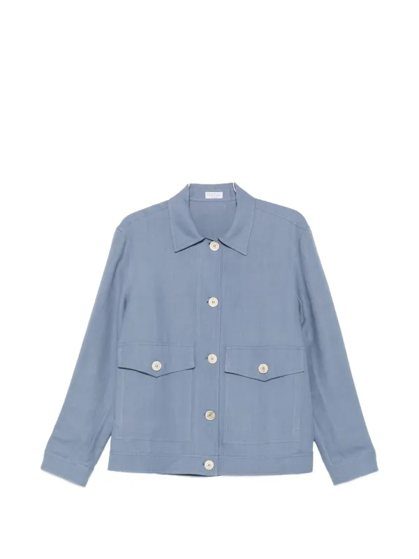 VISCOSE LINEN CARDIGAN made by Brunello Cucinelli
