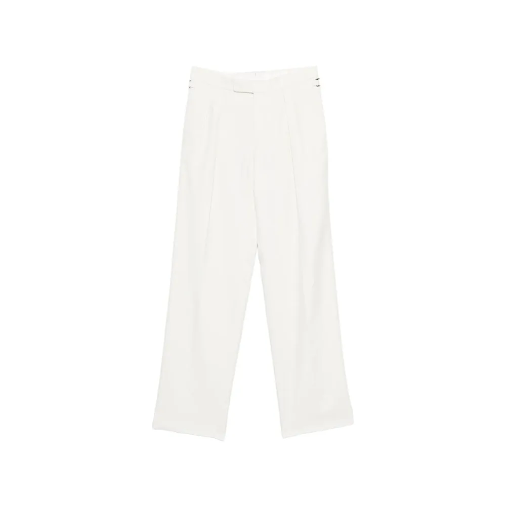 Trousers Pleated Silk Neutrals sold by Lord & Taylor