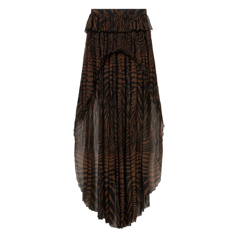 Skirt Asymmetric Brown/Black made by Blumarine