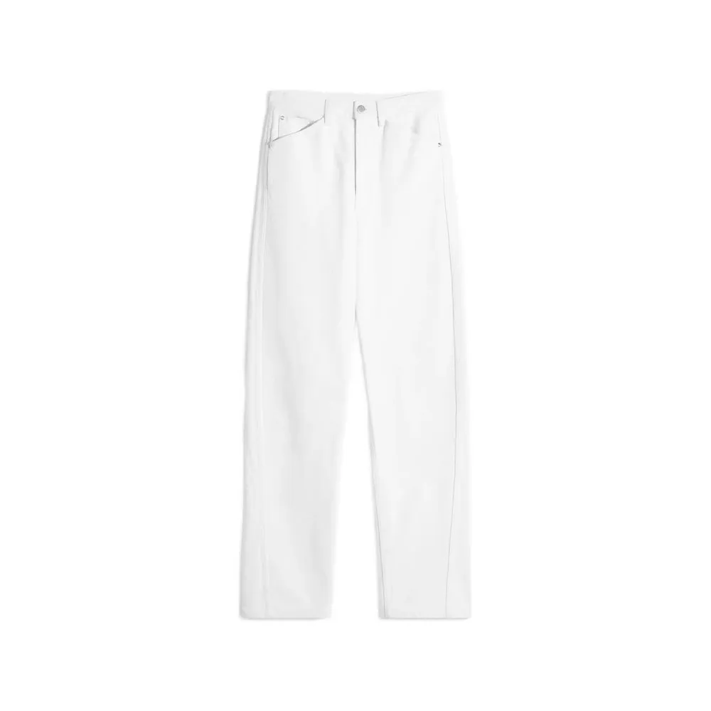 Straight-Leg Cotton Jeans White sold by Lord & Taylor