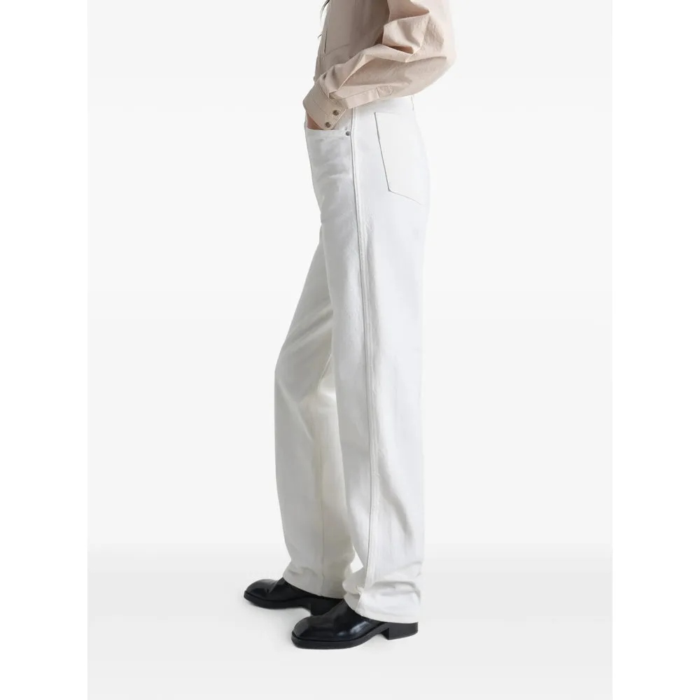 Straight-Leg Cotton Jeans White sold by Lord & Taylor product image thumbnail 2