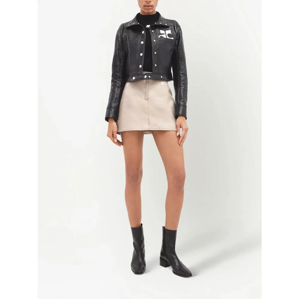 Biker Jacket Black Stretch-Cotton sold by Lord & Taylor product image thumbnail 2