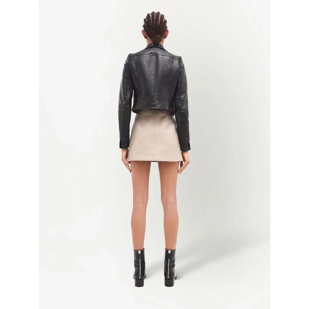 Biker Jacket Black Stretch-Cotton sold by Lord & Taylor product image thumbnail 4