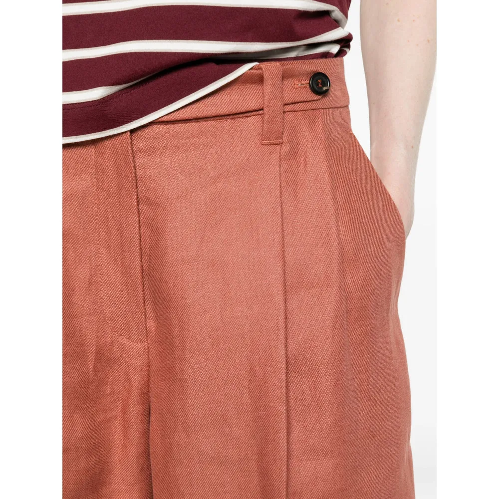 Knee-Length Linen Shorts Orange sold by Lord & Taylor product image thumbnail 4