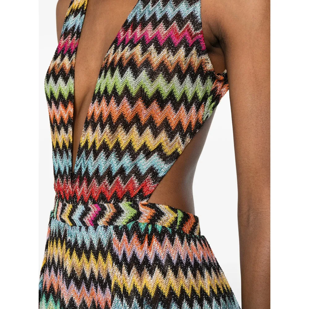 Jumpsuit Zigzag Knit Red/Pink sold by Lord & Taylor product image thumbnail 4