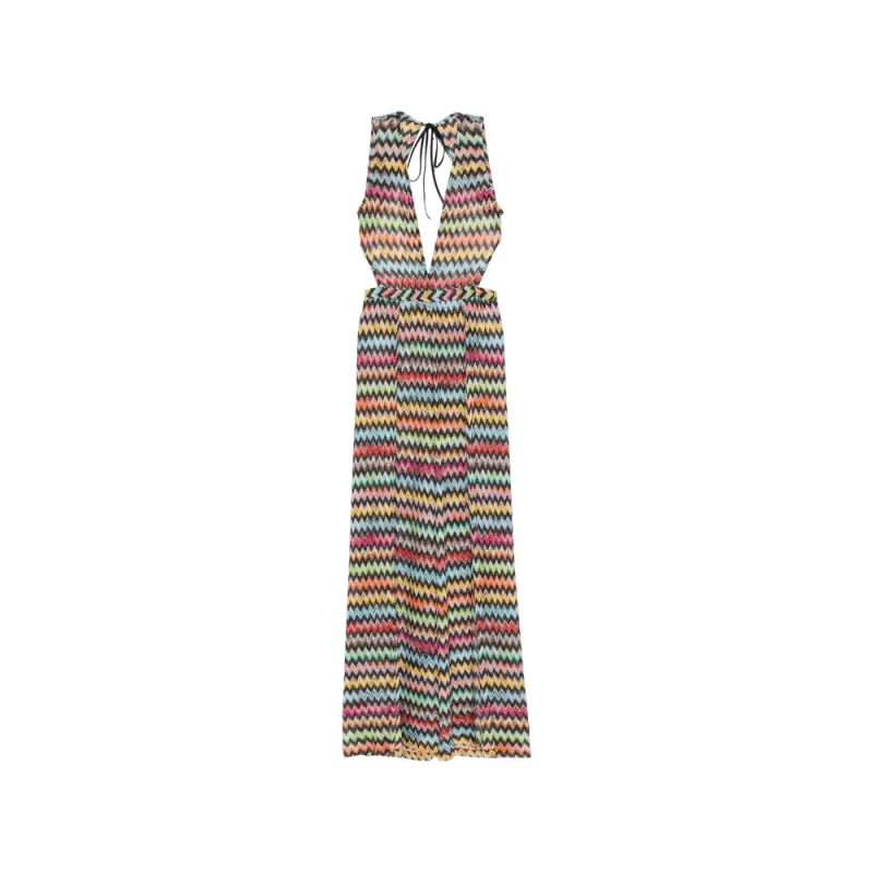 Jumpsuit Zigzag Knit Red/Pink made by Missoni