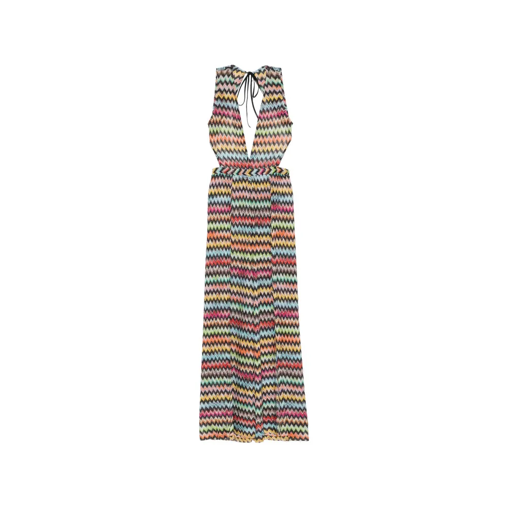 Jumpsuit Zigzag Knit Red/Pink sold by Lord & Taylor