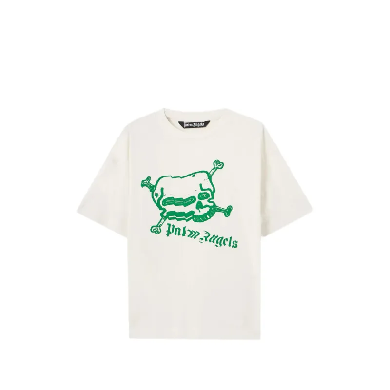 T-shirt Skull Graphic Neutrals made by Palm Angels