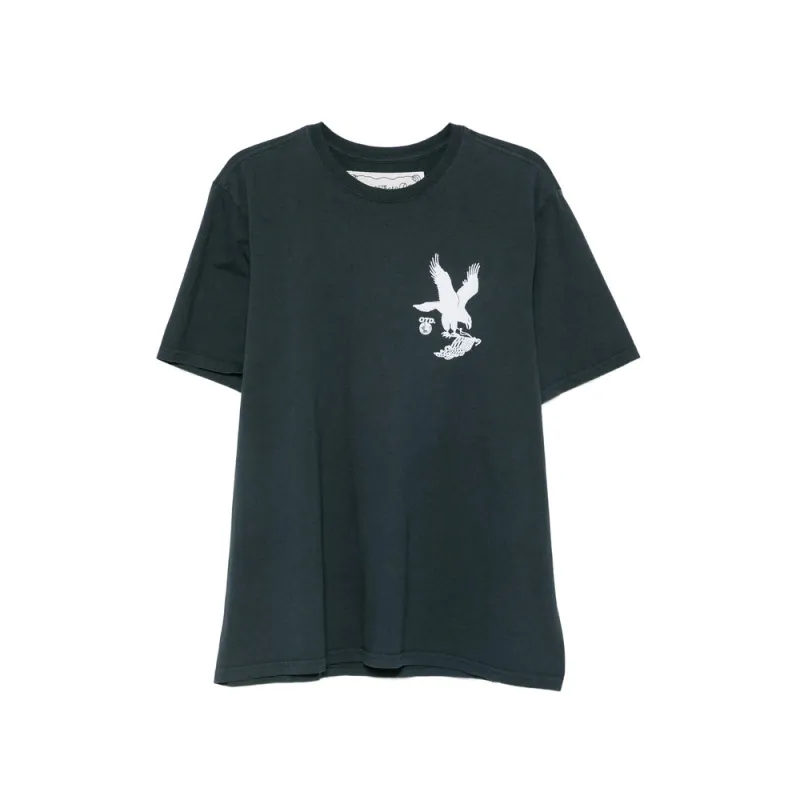 Cotton T-shirt Blue made by One Of These Days