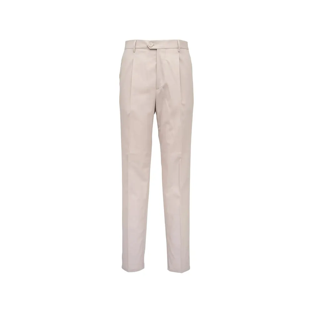 Trousers Straight-Leg Cotton Neutrals sold by Lord & Taylor