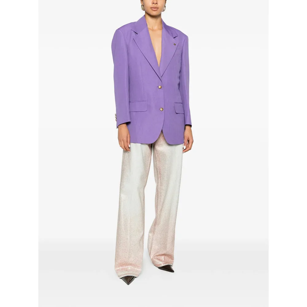 Blazer Linen-Wool Purple sold by Lord & Taylor product image thumbnail 4