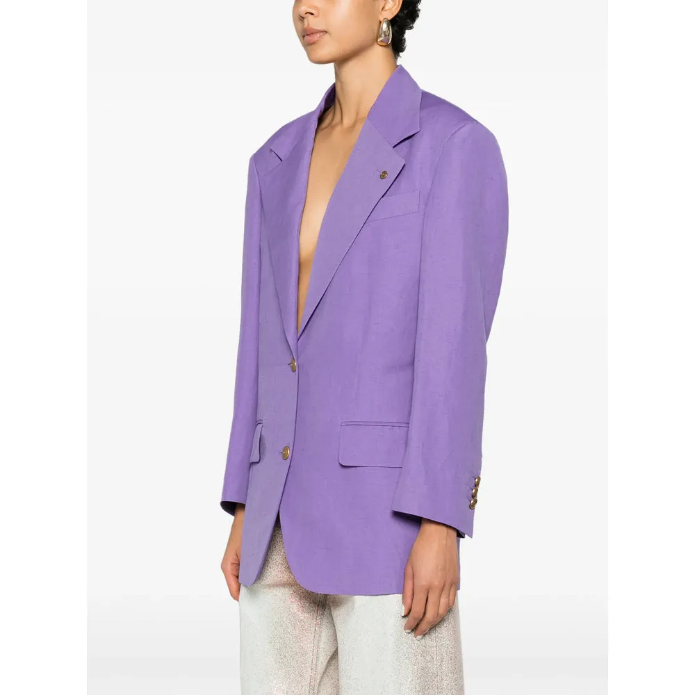 Blazer Linen-Wool Purple sold by Lord & Taylor product image thumbnail 5